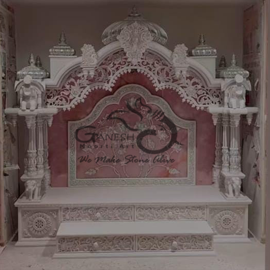 Handmade White Marble Temple