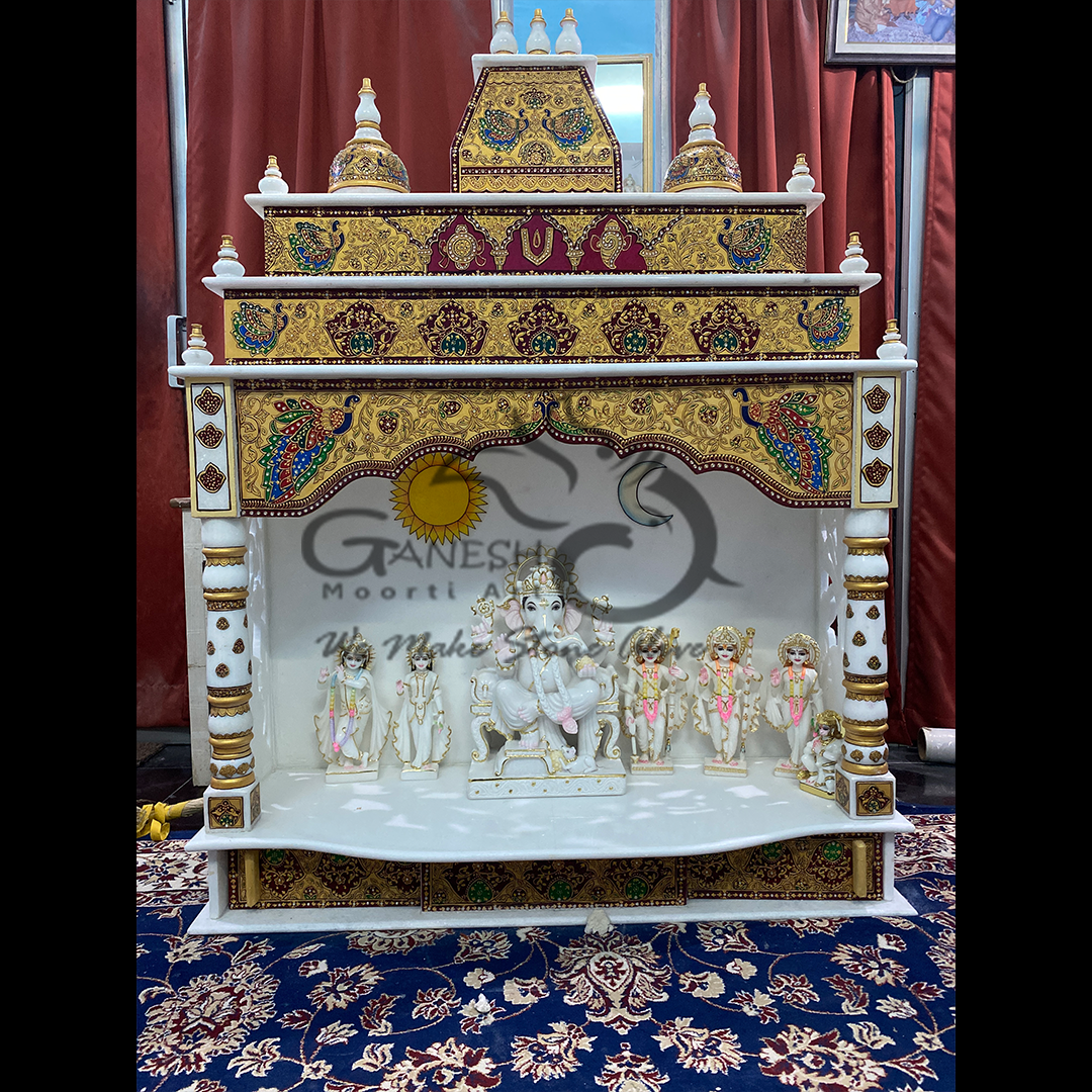Indoor White Marble Temple