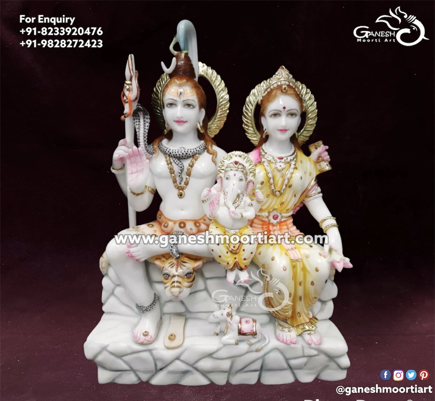 Hindu Deities Marble Idols
